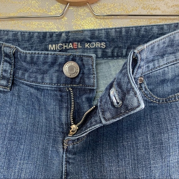 MICHAEL Kors Blue Wash Studded Women’s Capris Jeans Size 2 - Picture 4 of 11